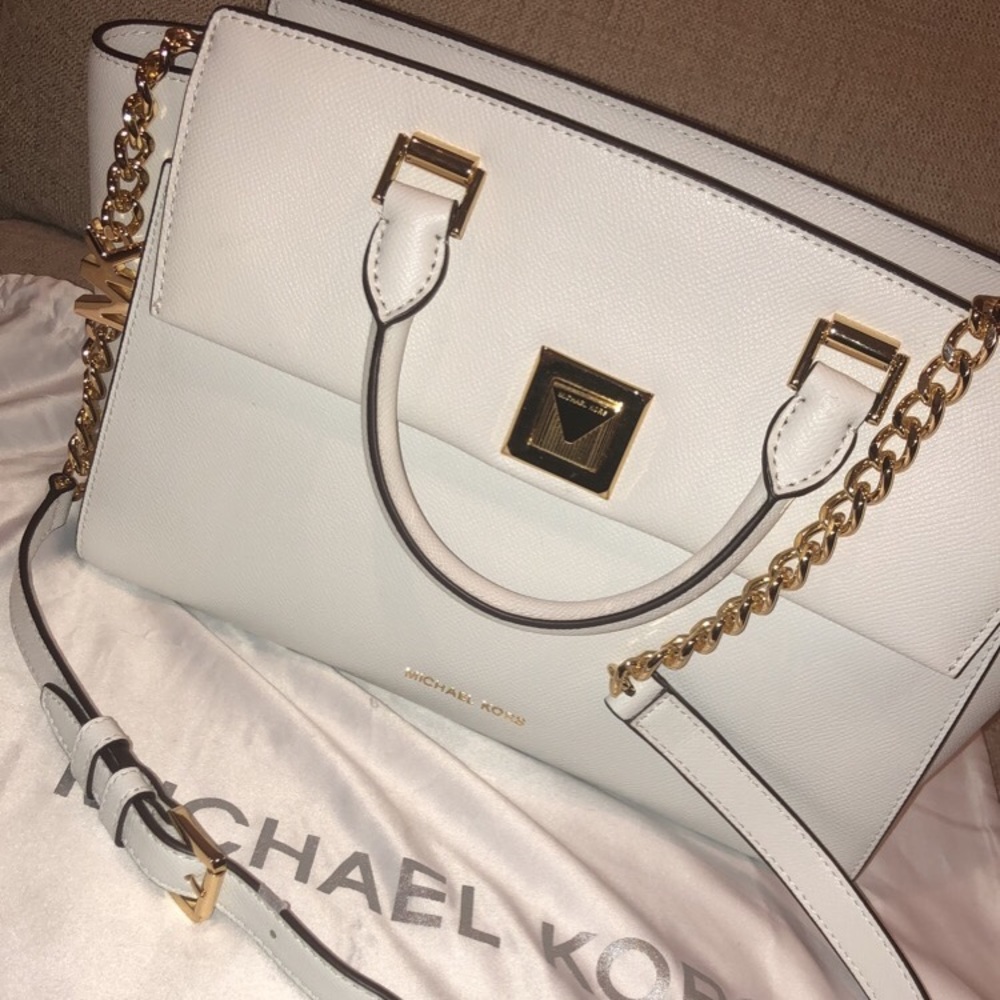 Brand New Sylvia  Satchel - Optic White